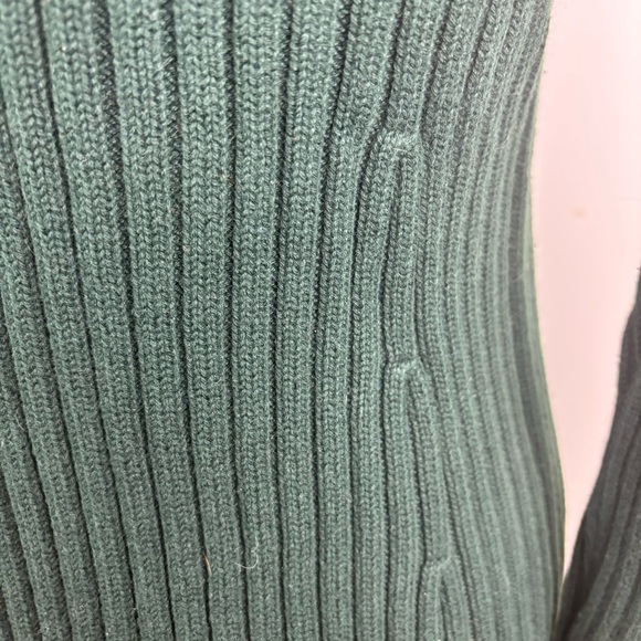 Lauren by RL ribbed sweater knit in Hunter green w/zipper - Picture 16 of 16